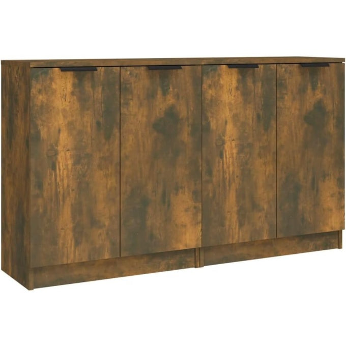 2er-Set Sideboards mit Turen in Rauchereiche, je 60 ¡Á 30 ¡Á 70 cm