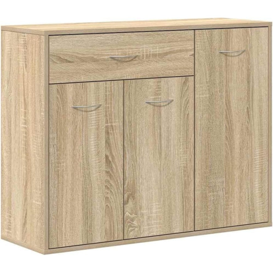 Sideboard mit 3 Turen, Schublade und gro?zugigem Stauraum in Sonoma-Eiche